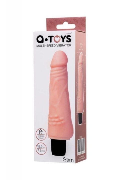 A-TOYS, Realistic Multi-Speed vibrator,, TPE, vibration modes, 15,5 cm A-TOYS, Realistic Multi-Speed vibrator,, TPE, vibration modes, 15,5 cm