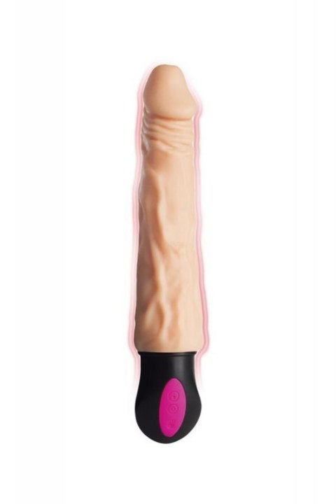 A-TOYS Realistic Vibrator with heating, TPE, 12 Modes, bendable, recharble A-TOYS Realistic Vibrator with heating, TPE, 12 Modes, bendable, recharble