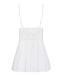 Bielizna-810-BAB-2 babydoll i stringi biała L/XL
