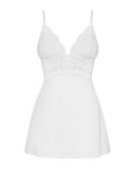 Bielizna-810-BAB-2 babydoll i stringi biała L/XL