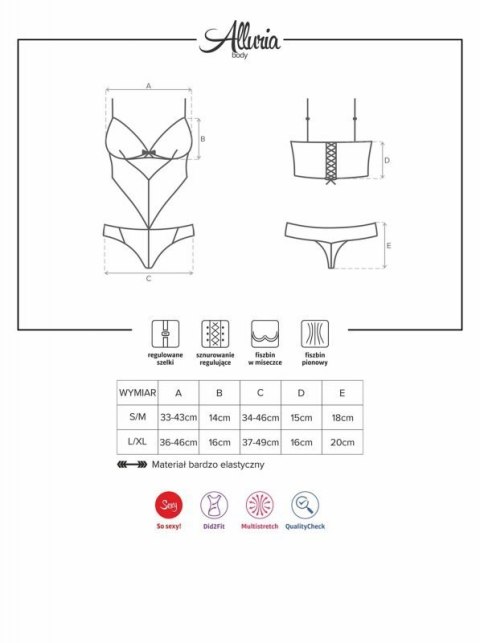 Bielizna-Alluria body L/XL Bielizna-Alluria body L/XL
