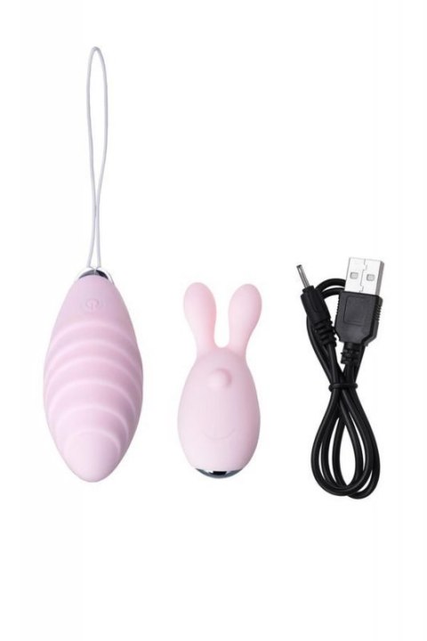 JOS VITA finger vibrating egg and vibrating attachment, silicone, powder pink, 8.5 and 8 cm JOS VITA finger vibrating egg and vibrating attachment, silicone, powder pink, 8.5 and 8 cm