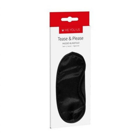 Maska- Me You Us Tease And Please Padded Blindfold Black Maska- Me You Us Tease And Please Padded Blindfold Black