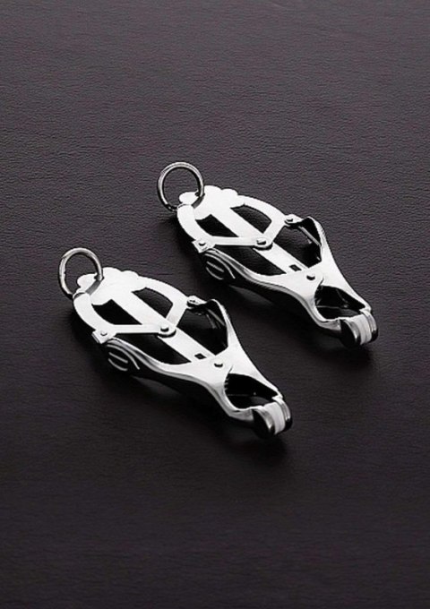 2 Squeezer Teaser Clover Nipple Clamps W Ring 2 Squeezer Teaser Clover Nipple Clamps W Ring