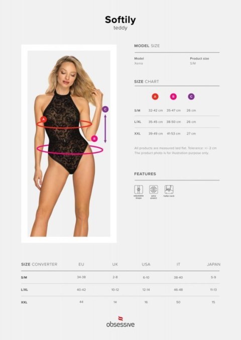 Bielizna-Softily body czarne S/M Boss of toys Bielizna-Softily body czarne S/M Boss of toys