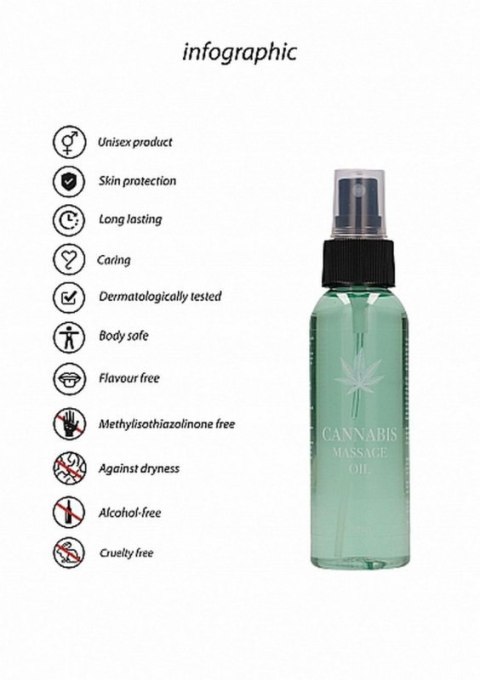 Cannabis Massage Oil - 100ml Cannabis Massage Oil - 100ml