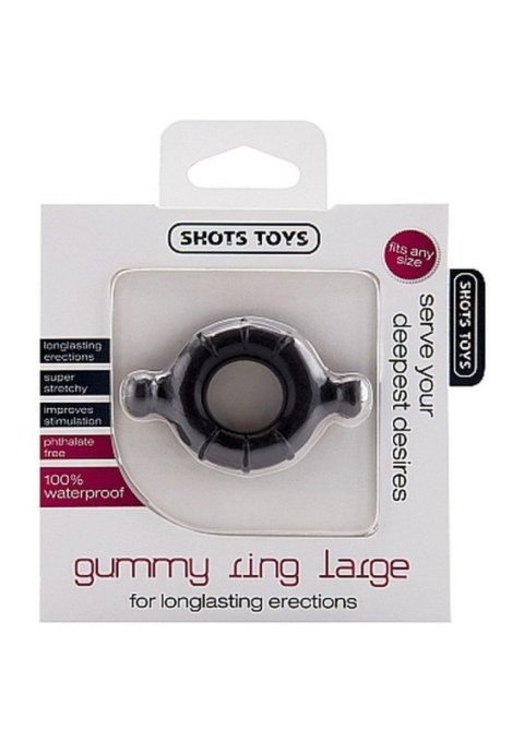 Gummy Ring - Large - Black Gummy Ring - Large - Black