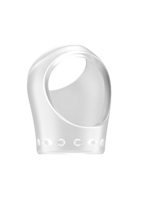 No.45 - Cockring with Ball Strap - Translucent No.45 - Cockring with Ball Strap - Translucent