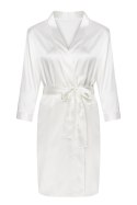 Szlafrok Edelina Pearl LC 90520 Est Belle Collection White Biały LivCo Corsetti Fashion rozmiar - L PERŁOWY