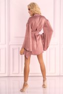 Szlafrok Faomi LC 90594 Kaschmir Collection Pink Różowy LivCo Corsetti Fashion rozmiar - S/M RÓŻOWY