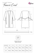 Szlafrok Frances Coral LC 90264 Touchable Collection rozmiar - L/XL KORALOWY