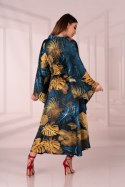 Szlafrok Handis Aquareel Collection Print LivCo Corsetti Fashion rozmiar - ONE SIZE MULTICOLOR
