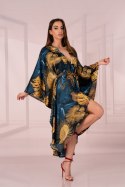 Szlafrok Handis Aquareel Collection Print LivCo Corsetti Fashion rozmiar - ONE SIZE MULTICOLOR