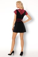 Szlafrok Kumiko LC 90428 Pink Rosses Collection Black Czarny LivCo Corsetti Fashion rozmiar - L/XL CZARNY