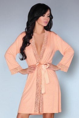 Szlafrok Natela LC 90381-1 Kore Peach Collection Pink Różowy LivCo Corsetti Fashion rozmiar - L/XL BRZOSKWINIOWY