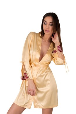 Szlafrok Parllie LC 90393-1 Sunglow X Collection Yellow Żółty LivCo Corsetti Fashion rozmiar - S/M ZŁOTY