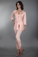 Szlafrok Rizen LC 90071 Pink Różowy LivCo Corsetti Fashion rozmiar - S RÓŻOWY