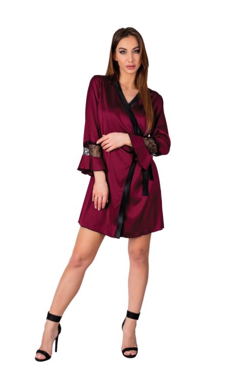 Szlafrok Sussean Cllaret Collection Burgundy Bordowy LivCo Corsetti Fashion rozmiar - L/XL WINE RED Szlafrok Sussean Cllaret Collection Burgundy Bordowy LivCo Corsetti Fashion rozmiar - L/XL WINE RED