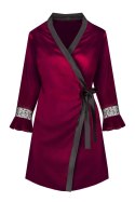 Szlafrok Sussean Cllaret Collection Burgundy Bordowy LivCo Corsetti Fashion rozmiar - S/M WINE RED
