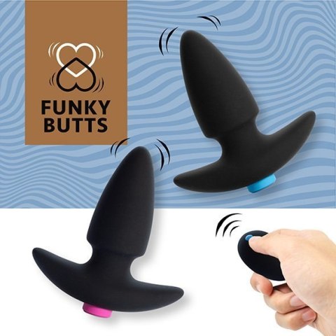 FeelzToys - FunkyButts Remote Controlled Butt Plug Set for Couples FeelzToys - FunkyButts Remote Controlled Butt Plug Set for Couples