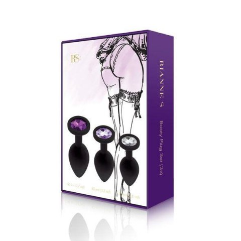 RS - Soiree - Booty Plug Original Set 3x Black RS - Soiree - Booty Plug Original Set 3x Black