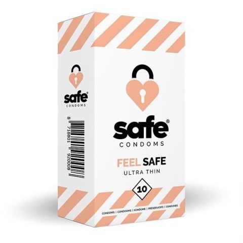 SAFE - Condoms Feel Safe Ultra Thin (10 pcs) SAFE - Condoms Feel Safe Ultra Thin (10 pcs)