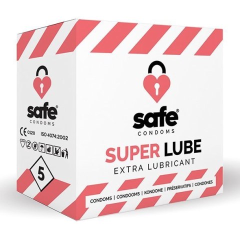 SAFE - Condoms Super Lube Extra Lubricant (5 pcs) SAFE - Condoms Super Lube Extra Lubricant (5 pcs)