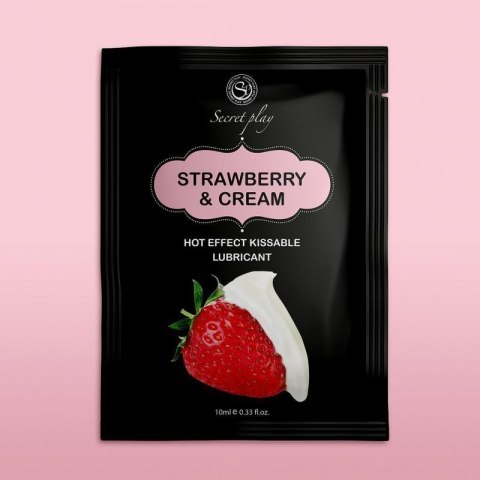 STRAWBERRY & CREAM HOT EFFECT LUBE 10 ML STRAWBERRY & CREAM HOT EFFECT LUBE 10 ML