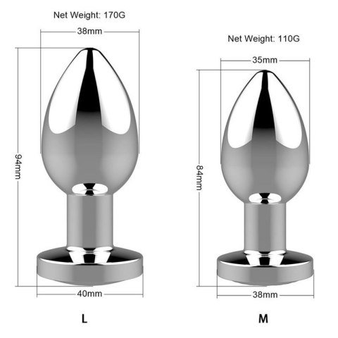 Stymulator-Rechargeable Butt Plug Vibrator USB 10 Functions - Silver Stymulator-Rechargeable Butt Plug Vibrator USB 10 Functions - Silver
