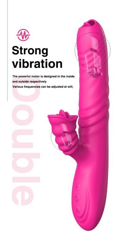 Wibrator-Angelia USB 3 functions of thrusting / 20 vibrations Pink Wibrator-Angelia USB 3 functions of thrusting / 20 vibrations Pink