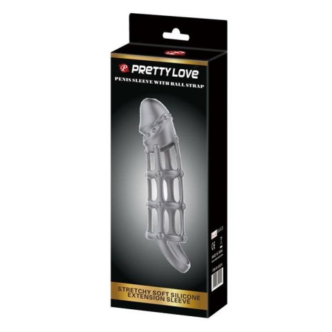 PRETTY LOVE - Penis Sleeve with Ball Strap PRETTY LOVE - Penis Sleeve with Ball Strap