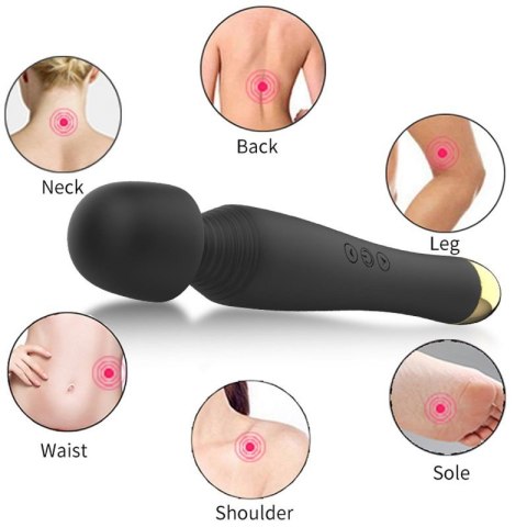 Stymulator-Silicone Massager Black USB 6 Vibration Stymulator-Silicone Massager Black USB 6 Vibration