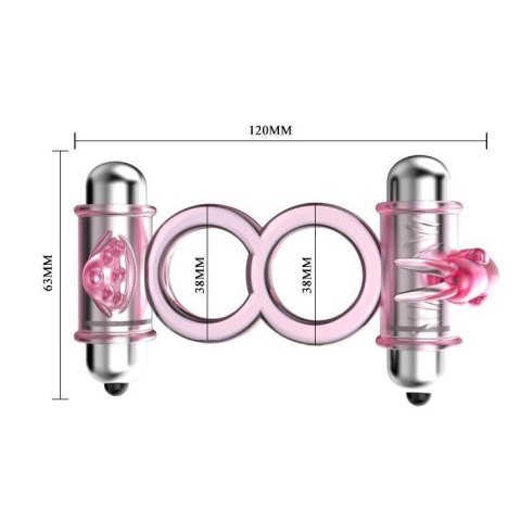 BAILE - BUNNY SNUGGLES COCK CLIT RING, 10 vibration functions BAILE - BUNNY SNUGGLES COCK CLIT RING, 10 vibration functions