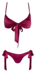 Bra and Briefs red S/M