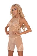 Vannas Beżowa Zmysłowa Koszulka Damska LivCo Corsetti Fashion rozmiar - S/M BEŻOWY