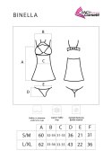 Zmysłowa Koszulka Damska Binella For The Senses Black Czarny Collection LivCo Corsetti Fashion rozmiar - S/M BLACK