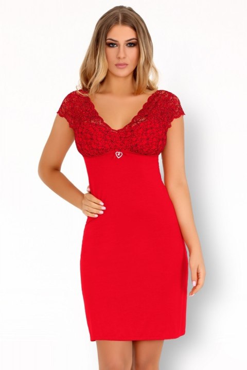Zmysłowa Koszulka Damska Crossina LC 90465 Tangerinne Red Czerwony Collection LivCo Corsetti Fashion rozmiar - L/XL CZERWONY Zmysłowa Koszulka Damska Crossina LC 90465 Tangerinne Red Czerwony Collection LivCo Corsetti Fashion rozmiar - L/XL CZERWONY