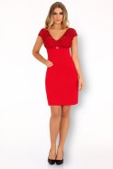 Zmysłowa Koszulka Damska Crossina LC 90465 Tangerinne Red Czerwony Collection LivCo Corsetti Fashion rozmiar - L/XL CZERWONY