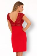 Zmysłowa Koszulka Damska Crossina LC 90465 Tangerinne Red Czerwony Collection LivCo Corsetti Fashion rozmiar - L/XL CZERWONY