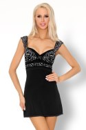 Zmysłowa Koszulka Damska Meredia LC 11247 Shade Black Czarny Collection LivCo Corsetti Fashion rozmiar - S/M CZARNY