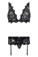 Zmysłowy komplet Belita LC 90231 Sognato Collection Black Czarny LivCo Corsetti Fashion rozmiar - S/M CZARNY