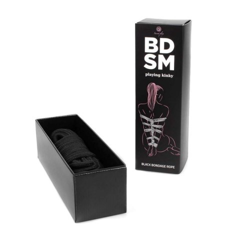 Wiązania-Black Bondage Rope BDSM Wiązania-Black Bondage Rope BDSM