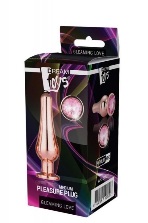 GLEAMING LOVE ROSE GOLD PLEASURE PLUG M GLEAMING LOVE ROSE GOLD PLEASURE PLUG M