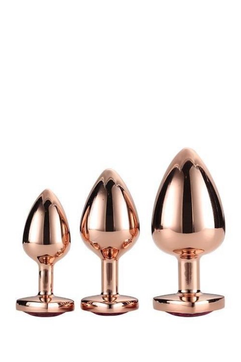 GLEAMING LOVE ROSE GOLD PLUG SET GLEAMING LOVE ROSE GOLD PLUG SET