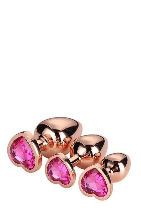 GLEAMING LOVE ROSE GOLD PLUG SET GLEAMING LOVE ROSE GOLD PLUG SET