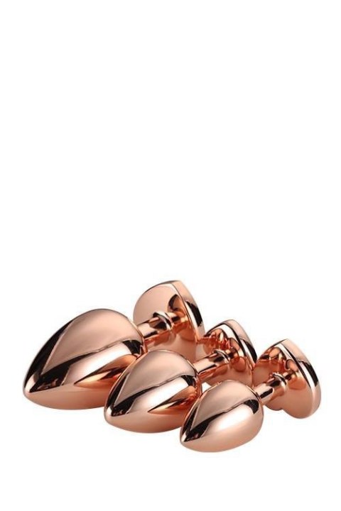 GLEAMING LOVE ROSE GOLD PLUG SET GLEAMING LOVE ROSE GOLD PLUG SET