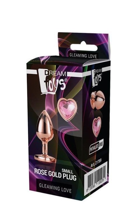 GLEAMING LOVE ROSE GOLD PLUG SMALL GLEAMING LOVE ROSE GOLD PLUG SMALL