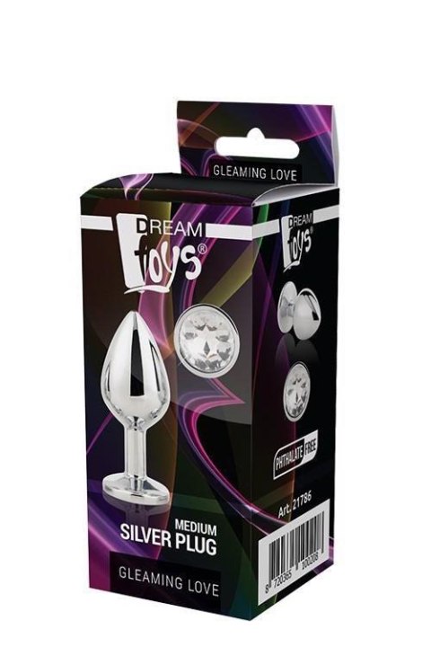 GLEAMING LOVE SILVER PLUG MEDIUM GLEAMING LOVE SILVER PLUG MEDIUM