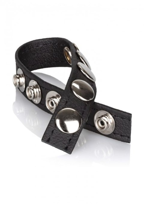 Leather Multi-Snap Ring Black Leather Multi-Snap Ring Black