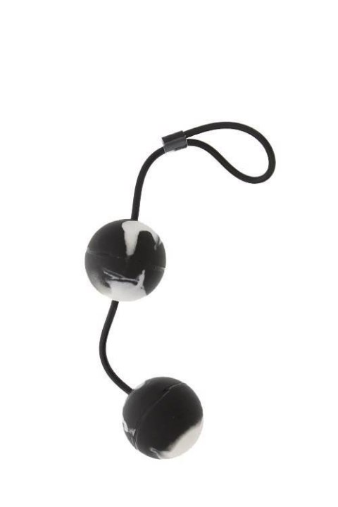 MARBILIZED DUO BALLS - BLACK MARBILIZED DUO BALLS - BLACK